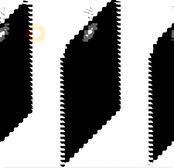 Blank Tag: 4-3/4'' High, Black, Vinyl